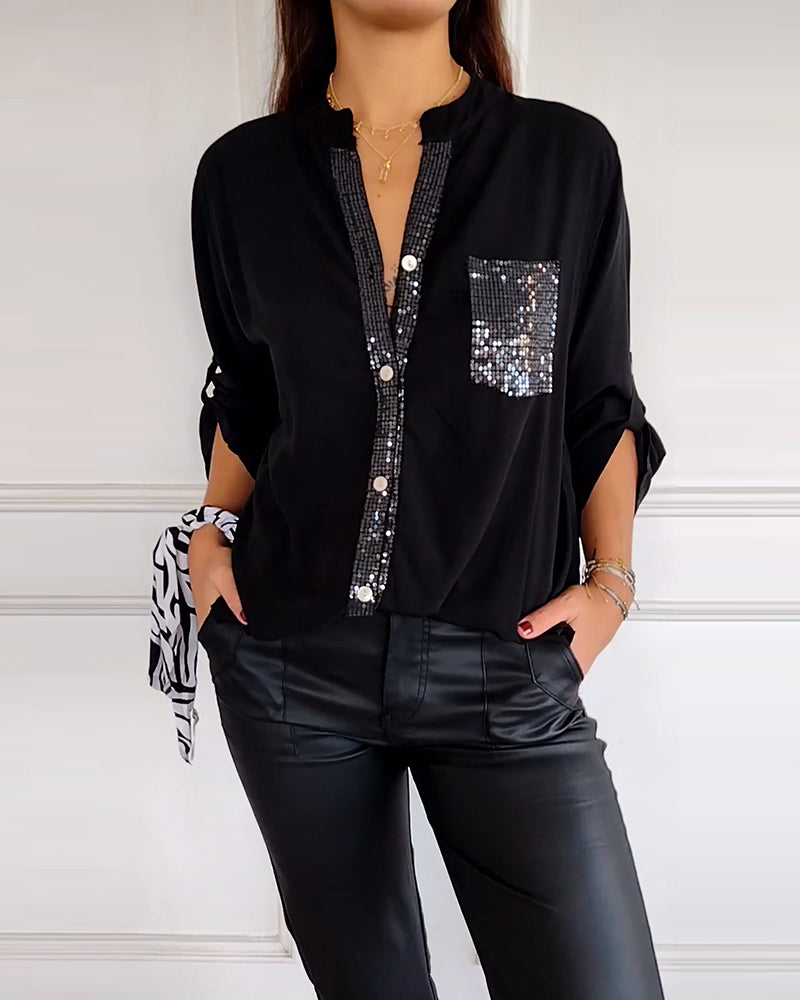 Drune | Stilvolle Bluse mit Glimmer Nicht Spezifiziert Elegant und Strahlend