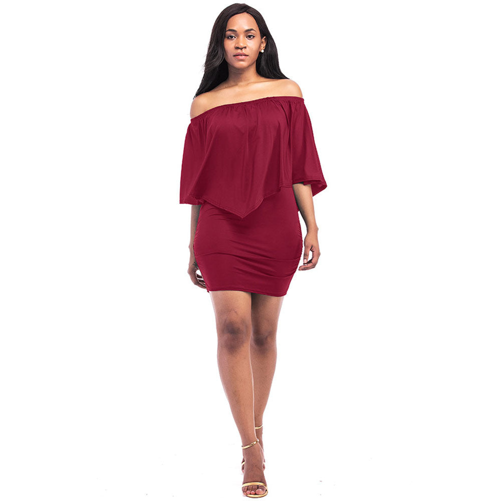 Damen Kleid mit elegantem Oversized-Oberteil und figurbetontem Rock Drune