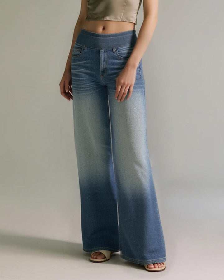 Drune | High Waisted Gewaschen Loose Baggy Lässig