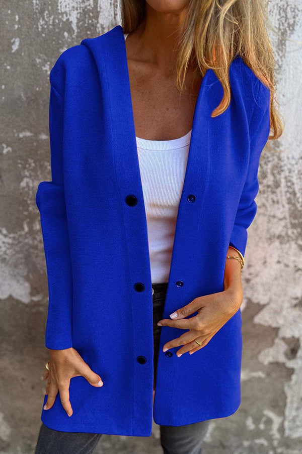 Drune | Freizeitjacke mit Knöpfen und Kapuze