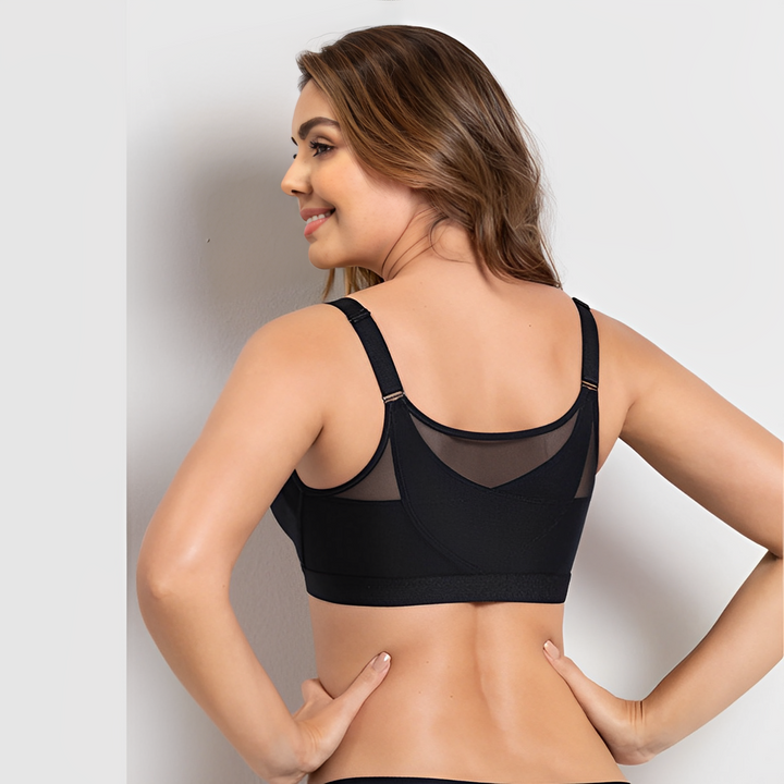 Drune | Damen Haltungskorrektur Bh Schwarz 2-In-1