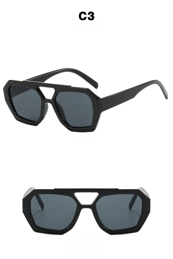 Drune | Unregelmäßige Doppelstrahl-Sonnenbrille