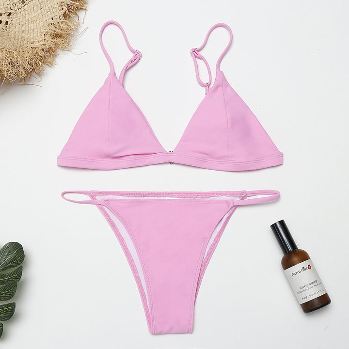 Damen Triangel-Bikini-Set mit verstellbaren Trägern Drune