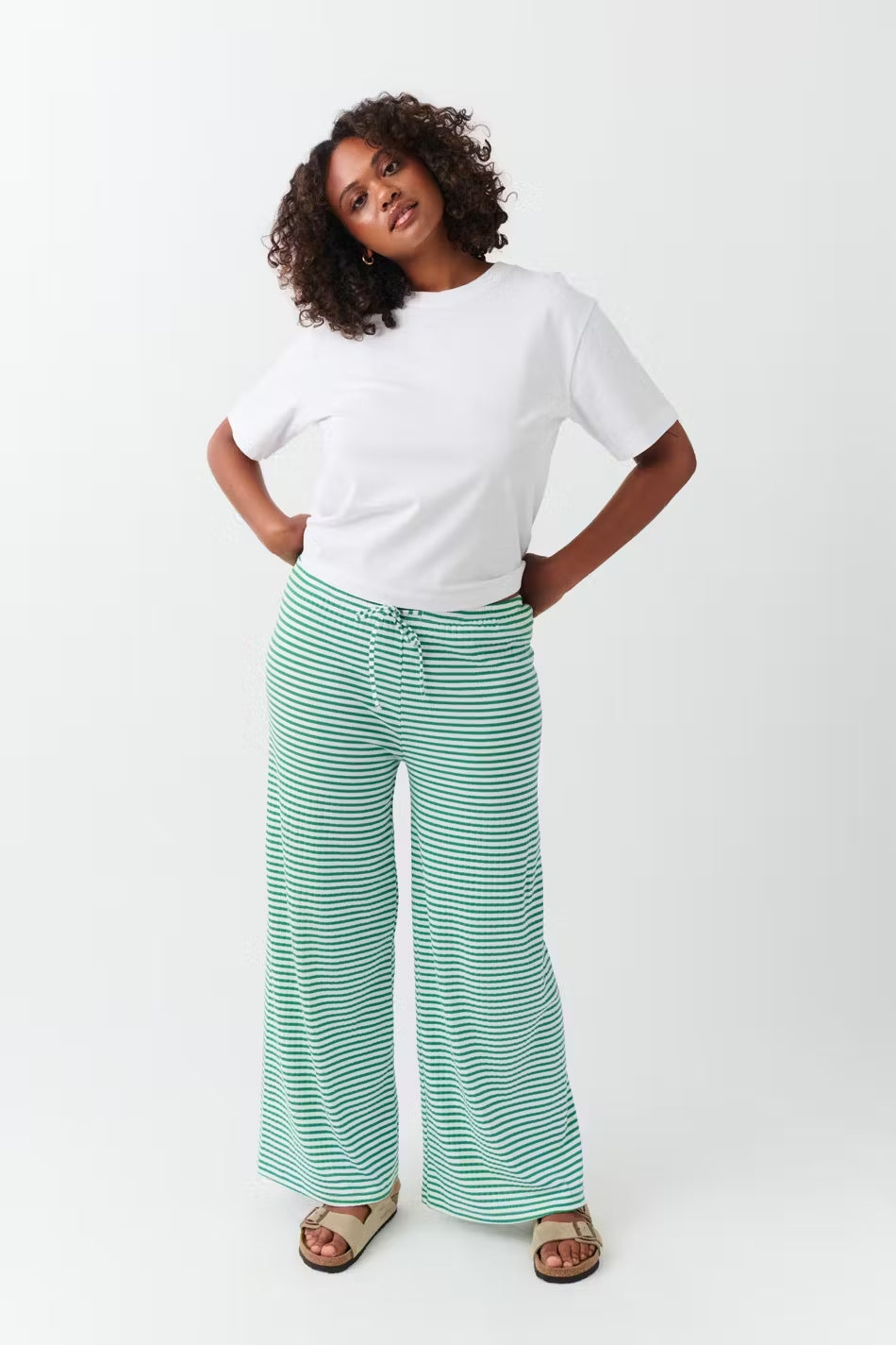 Drune | Gestreifte Loungehose