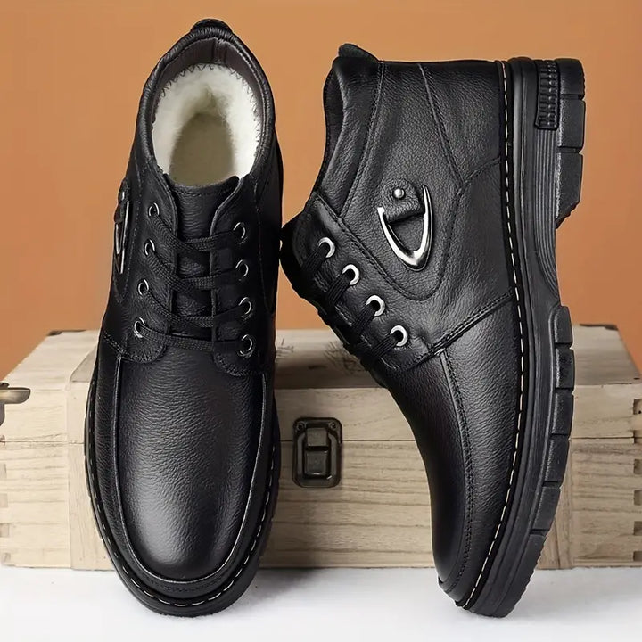 Thermo-Leder-Winterschuhe für Herren Drune