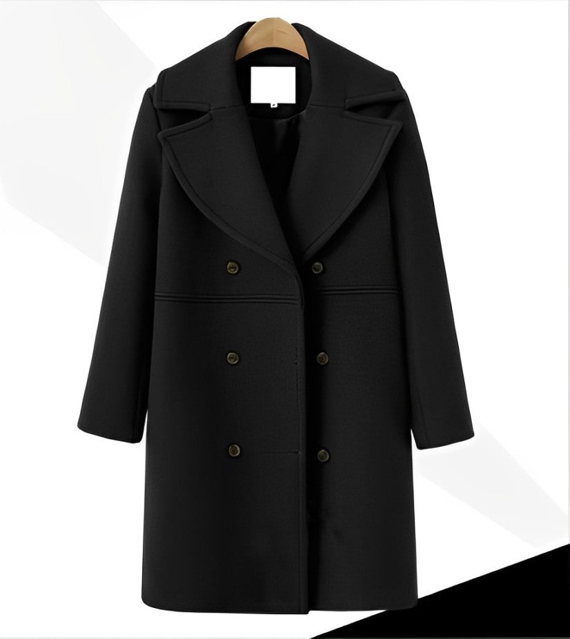 Drune | Warmer Und Langer Woll|Trenchcoat