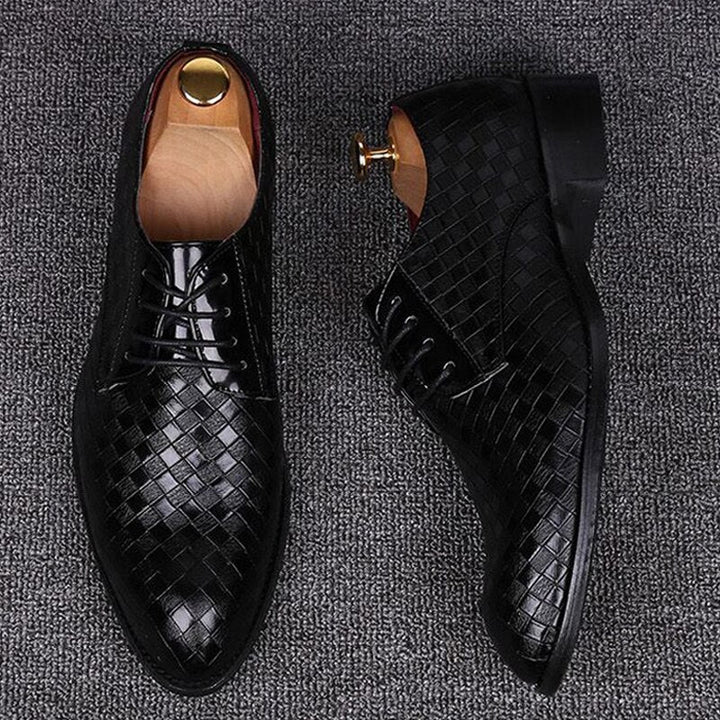 Elegante Leder Herren Schnürschuhe Drune
