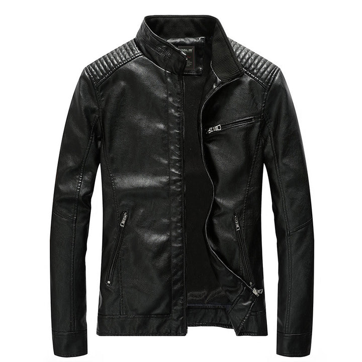 Herren Modische Kunstlederjacke Drune