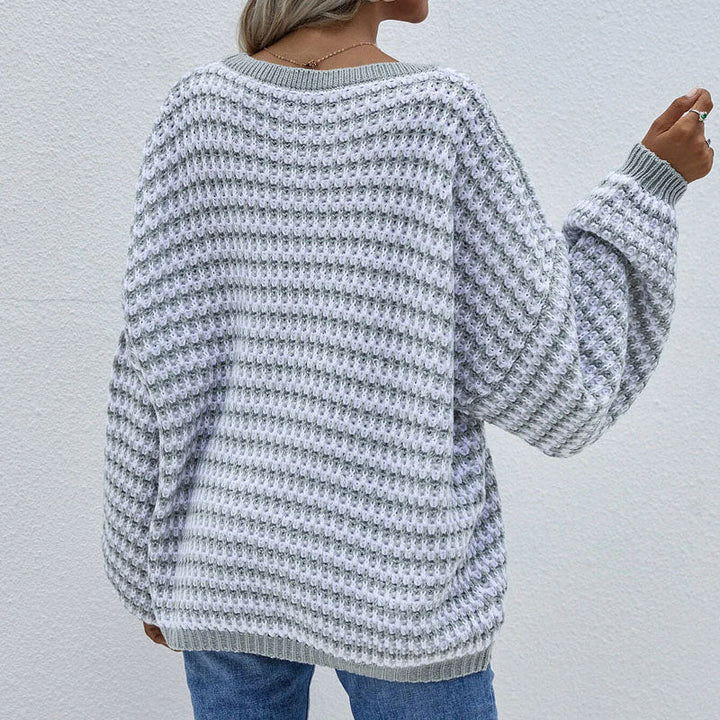 Drune | Gestreifter Strickpullover Für Modische Looks