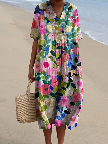Drune | Bunte Blumen Sommerkleid