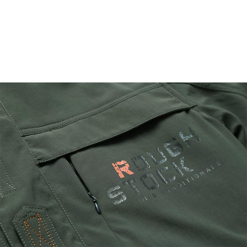 Herren Fieldjacke mit Mesh-Innenfutter, Kapuze und Multifunktions‑Taschen Drune