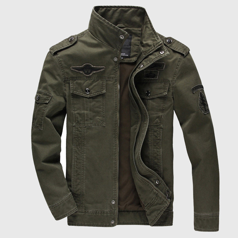 Herren Militärjacke im Biker-Stil Drune