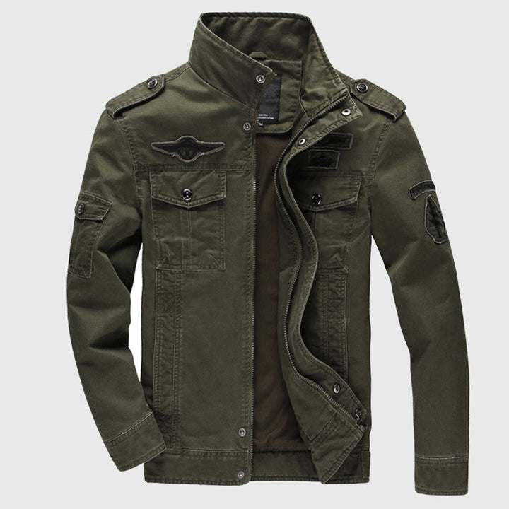Herren Militärjacke im Biker-Stil Drune