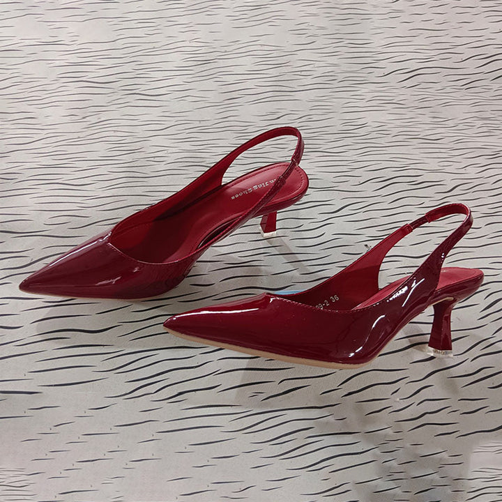 Drune | Einfarbige, Temperamentvolle High Heels mit Spitzer Zehenpartie