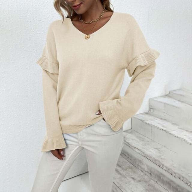 Drune | Einfarbiger Strickpullover Für Kalte Tage
