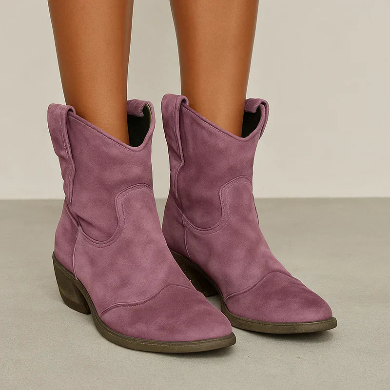 Vintage WesternStiefeletten Damen Drune