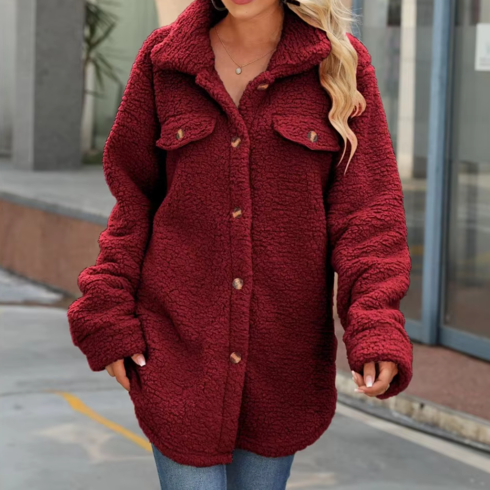 Drune | Elegante Fluffy Winterjacke für Frauen