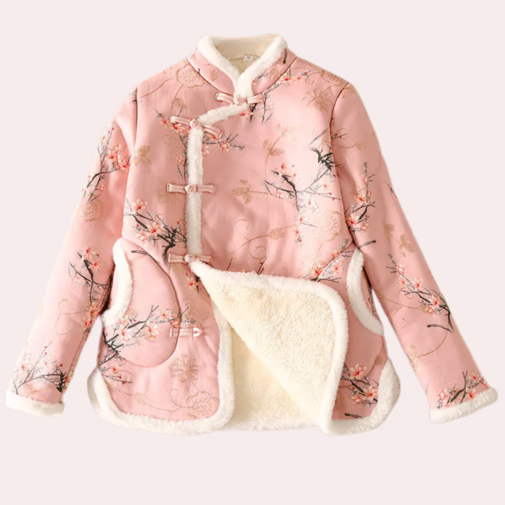 Drune | Warme Blumenjacke für Damen