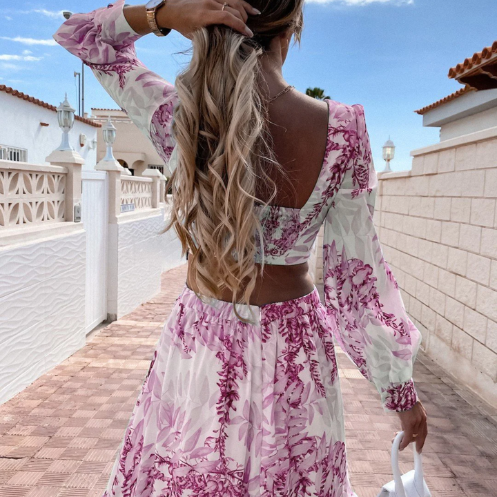 Drune | Cut Out Maxikleid mit Mutigem Design für Damen
