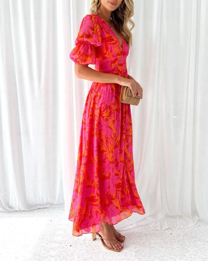 Drune | Rosa Maxikleid