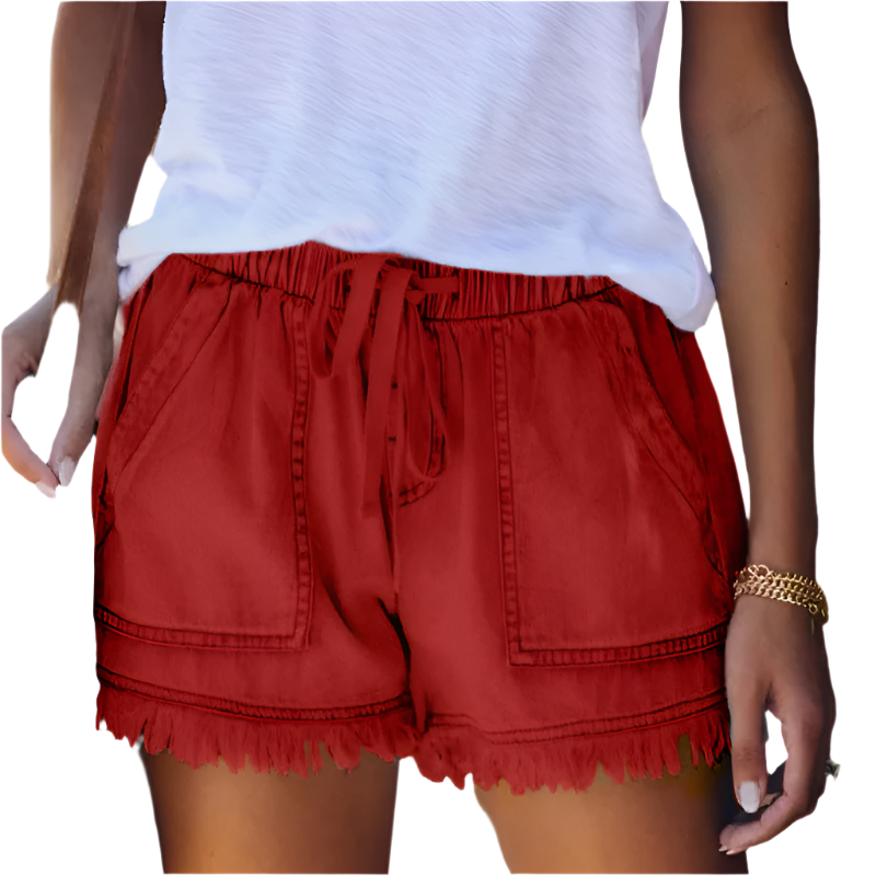 Drune | High-Waist Denim-Shorts