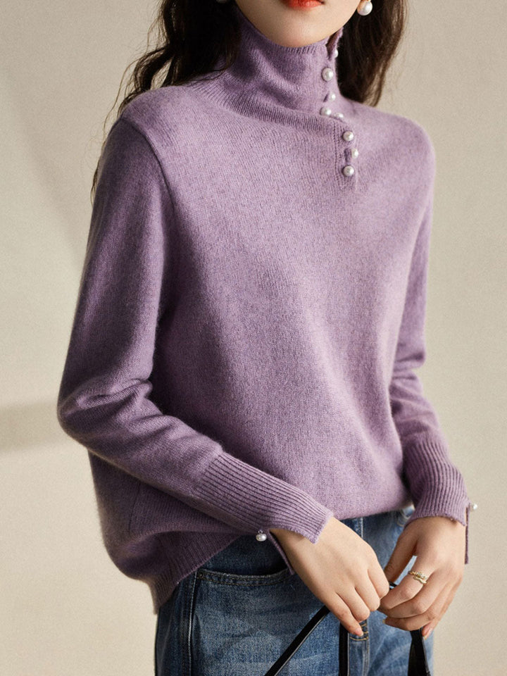 Drune | Vintage Knopfhochkragenjacke