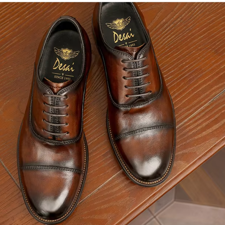 Drune | Elegante Leder Herrenschuhe Mit Schnürung Und Klassischem Design