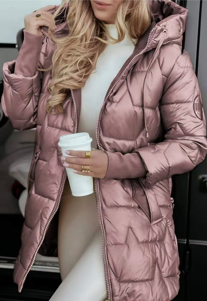 Drune | Stylische Daunenjacke mit Kapuze für Damen