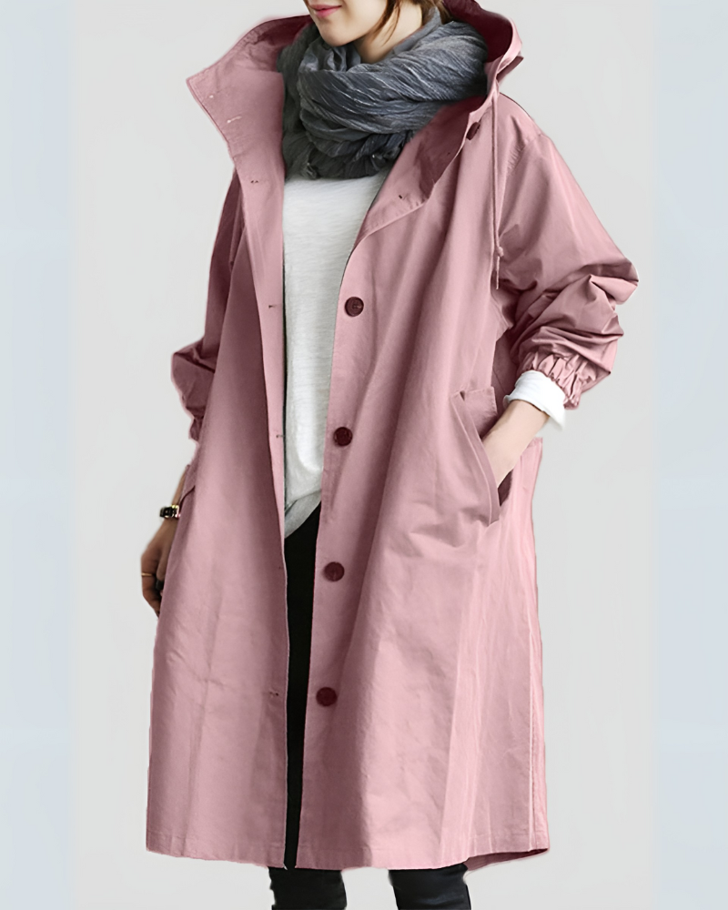 Drune | Klassischer Trenchcoat mit Kapuze