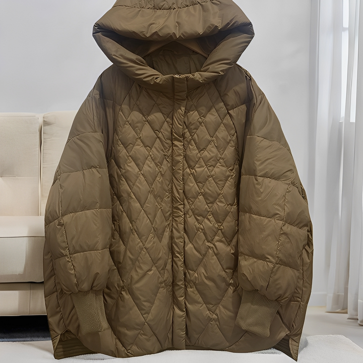 Drune | Lässiger Winter-Daunenmantel mit Reißverschluss für Damen