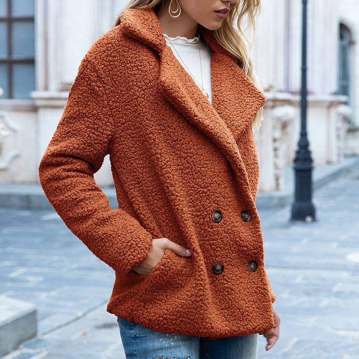 Drune | Dicke Lange Jacke mit Knöpfen für Frauen