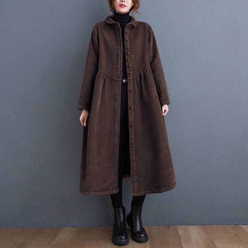Drune | Warmer Cordjacke mit lockerer Passform für Frauen