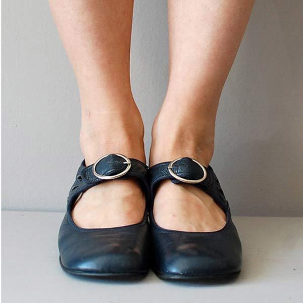 Drune | Orthopädische Vintage Schuhe Mit Runder Zehe