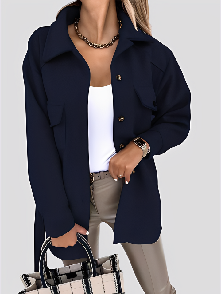 Drune | Moderne, leichte Damenjacke mit Reverskragen