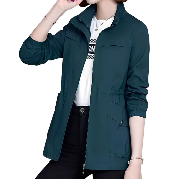 Drune | Stylische Jacke mit verstellbarem Bund für Frauen