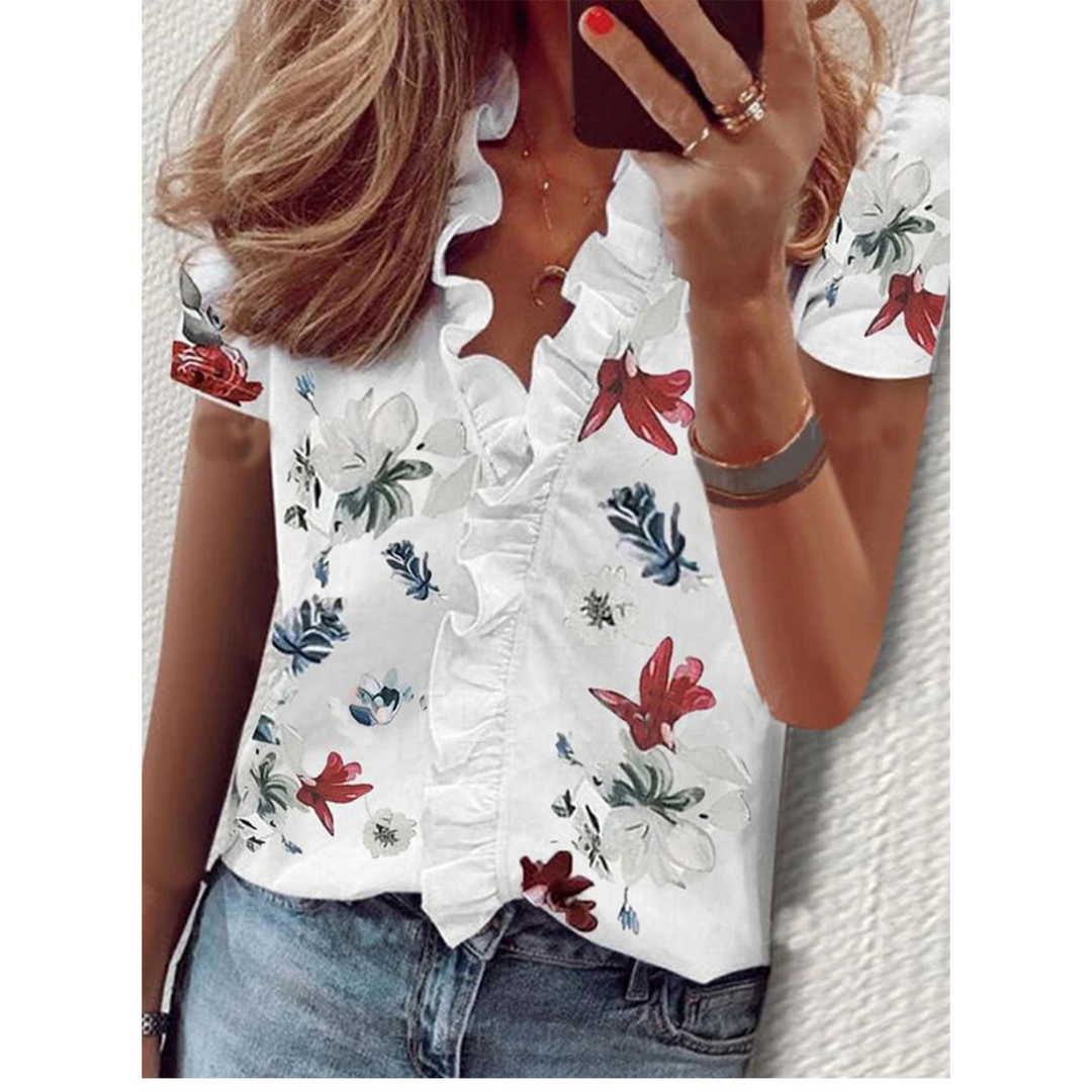 Drune | Bluse Aus Chiffon mit Blumen