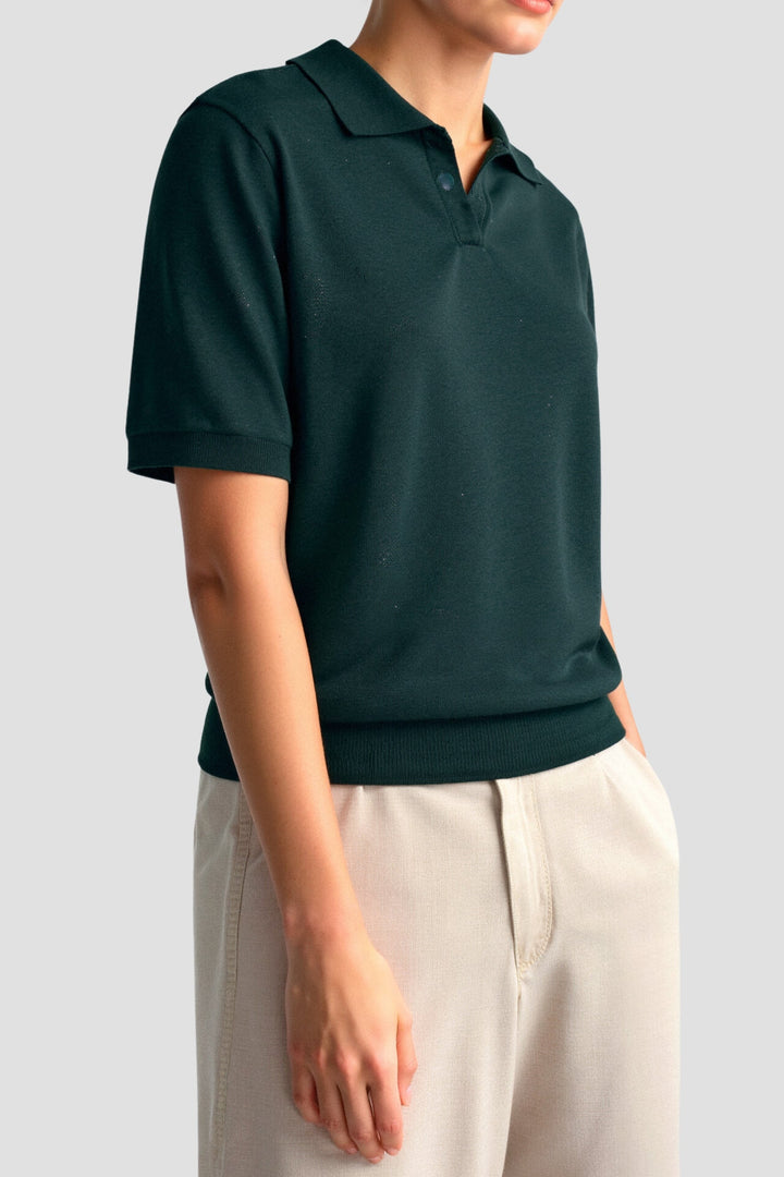 Drune | Bequeme Damen Polo mit Kurzen Ärmeln