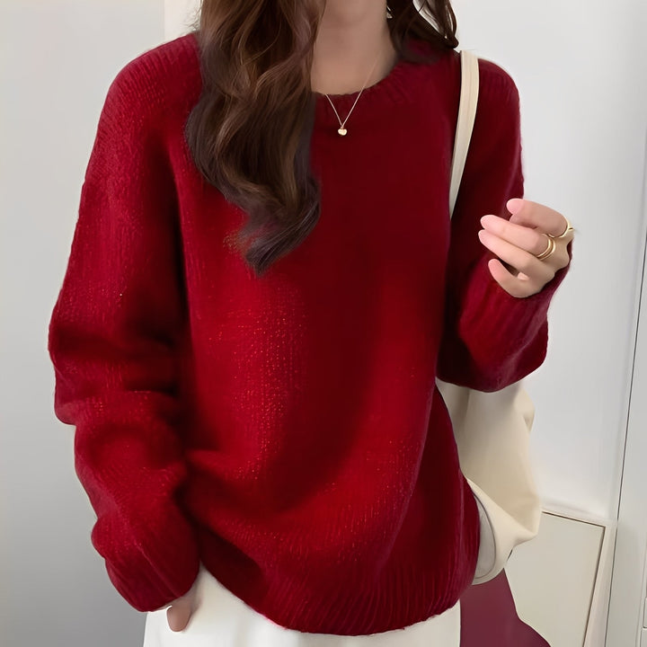 Drune | Damen Oversize-Pullover mit schlichtem Look