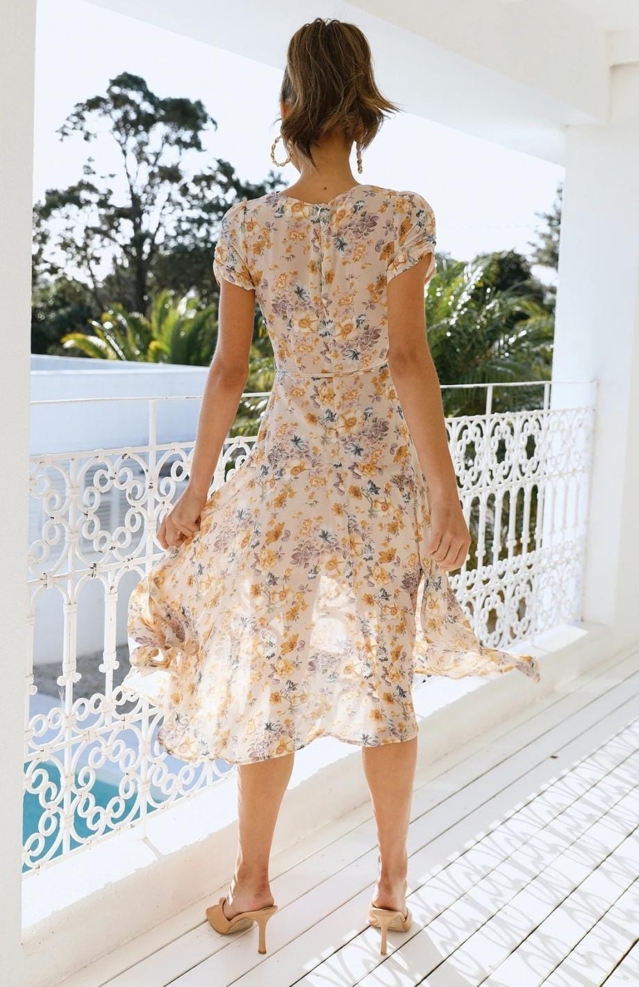 Drune | Kleid in Midi Länge, Ideal Für Frühling Und Den Täglichen Gebrauch