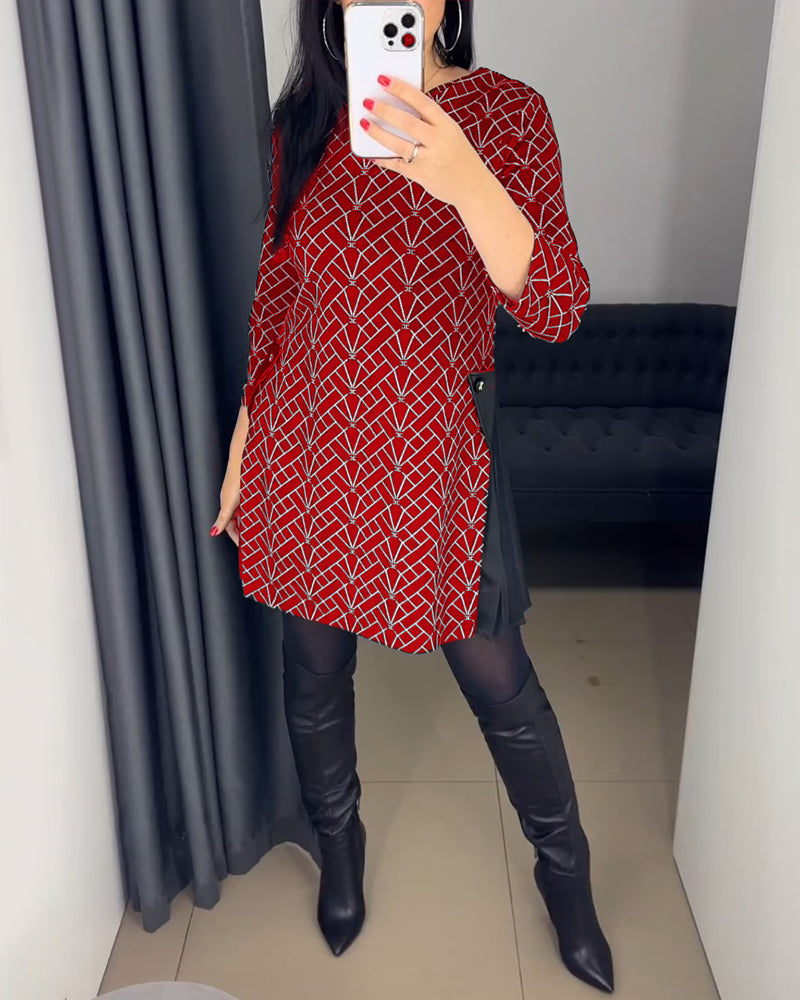 Drune | Bequemes Kleid mit Rundhalsausschnitt