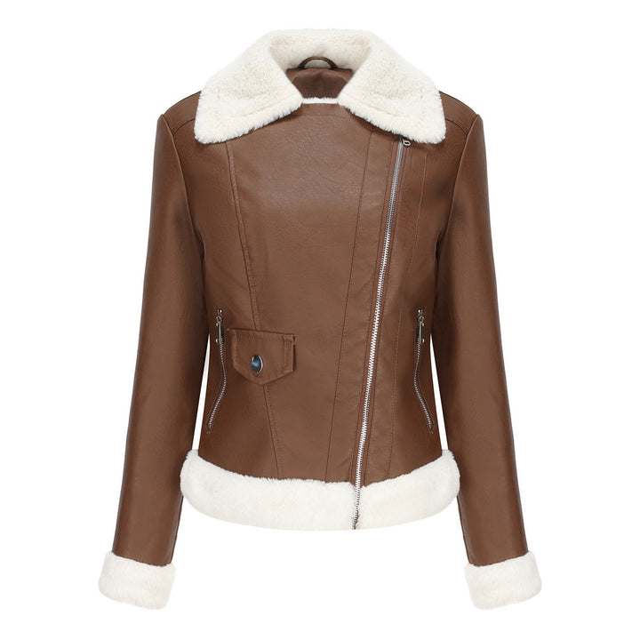 Drune | Winterlederjacke mit Fleece-Futter