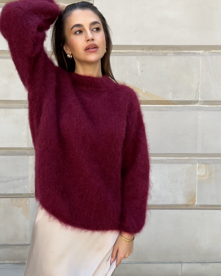 Drune | Mohair Mischpullover mit Rundhalsausschnitt