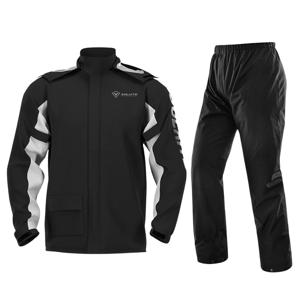 Drune | Unisex Motorrad Regenjacke wasserdicht und atmungsaktiv - Leichtes Design