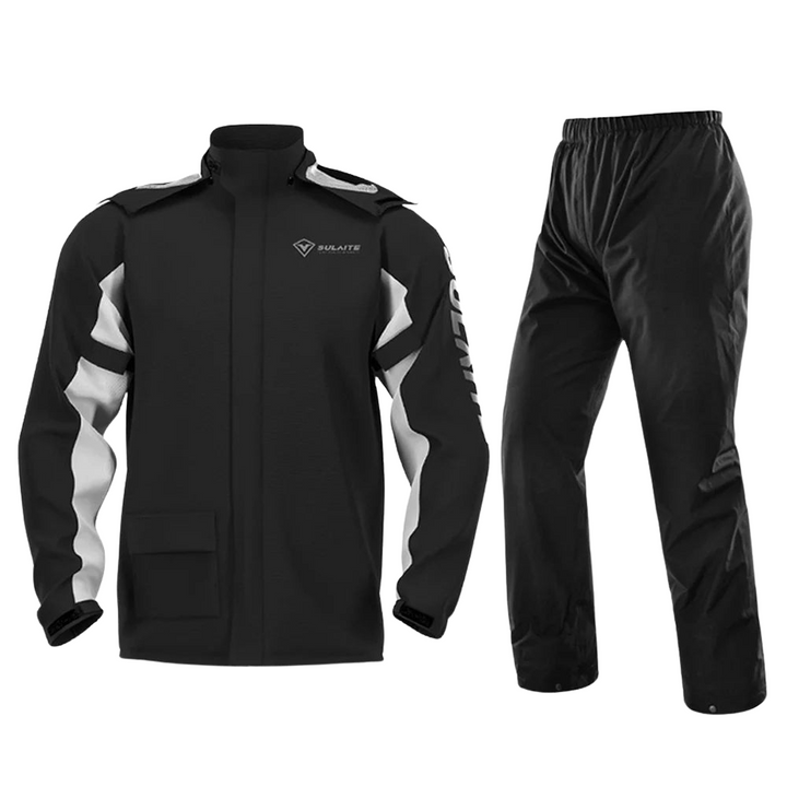 Drune | Unisex Motorrad Regenjacke wasserdicht und atmungsaktiv - Leichtes Design