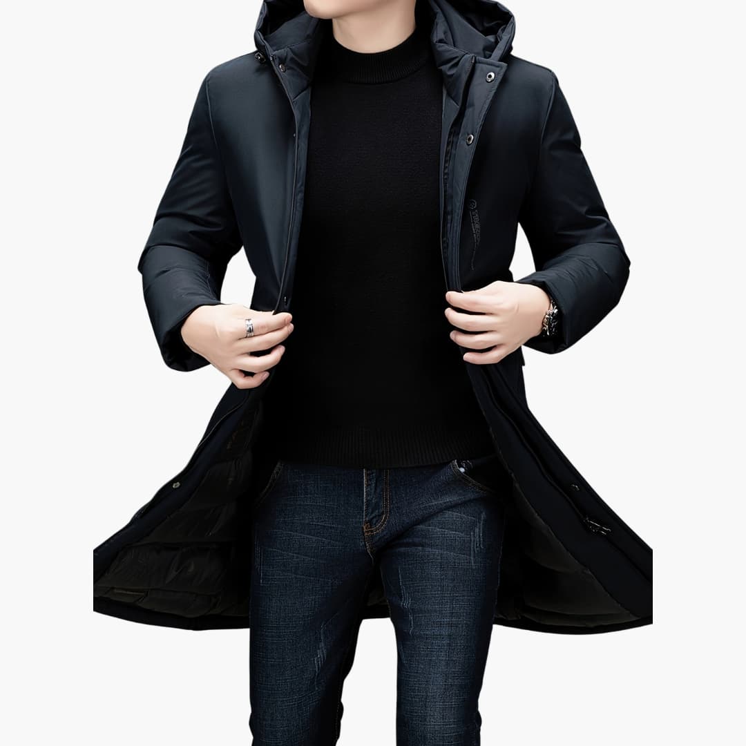 Drune | Stilvolle Winterjacke mit Kapuze für Männer