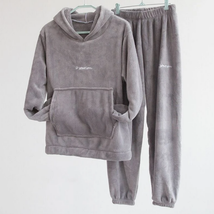 Drune | Bequemer Fleece Hausanzug für Zuhause