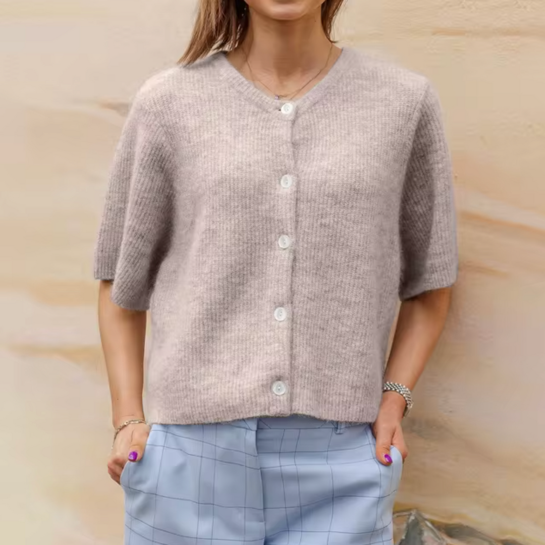 Drune | Kurzes Strick Strickjacke Mit Knöpfen Für Damen