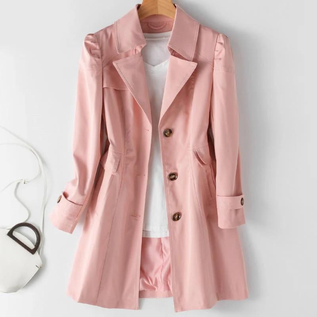 Drune | Eleganter Lange Trenchcoat für Frauen