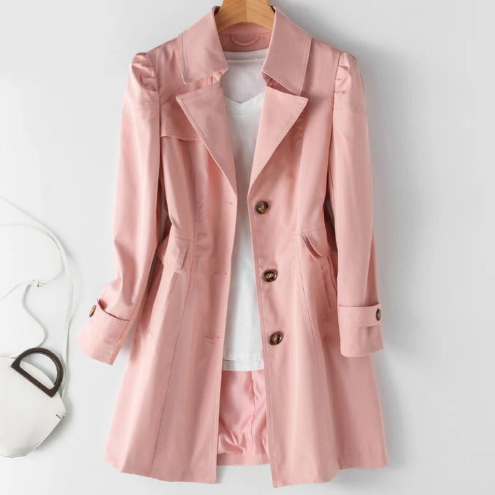 Drune | Eleganter Lange Trenchcoat für Frauen