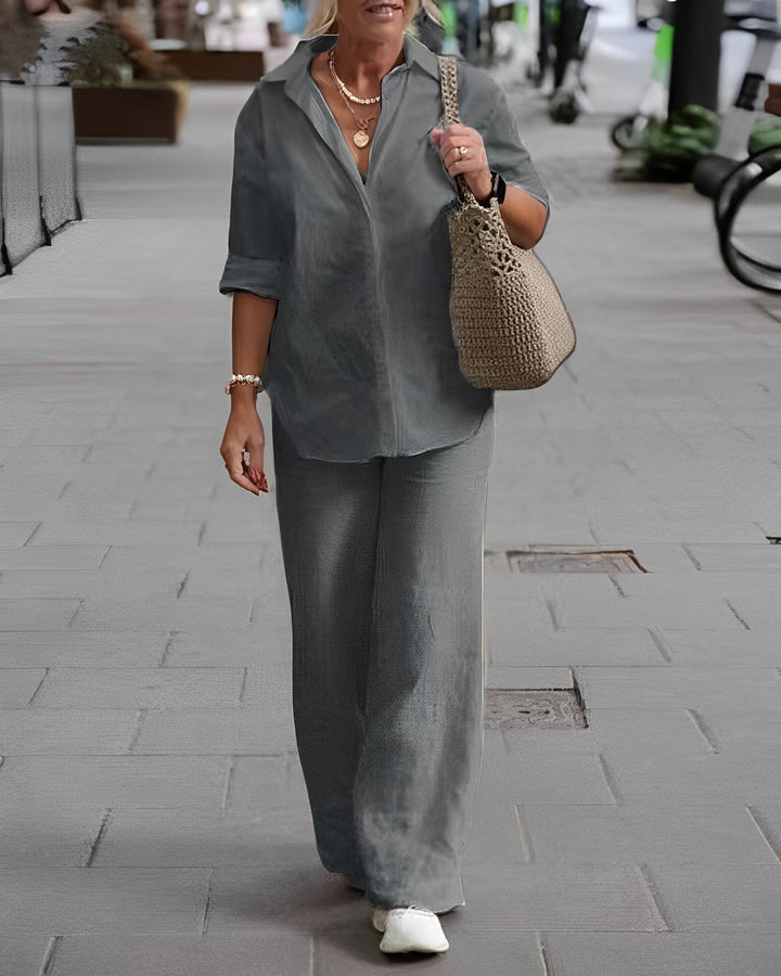 Drune | Relaxed Leinenhose mit Luftigem Sitz für Damen